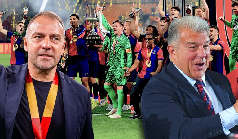 Flick nach Pokalsieg aus dem Häuschen – Laporta macht Ansage an Inter