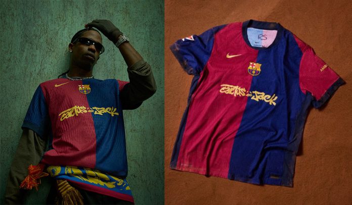 travis scott fc barcelona trikot clasico