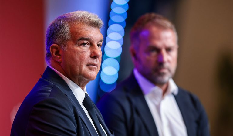 Joan Laporta Hansi Flick FC Barcelona