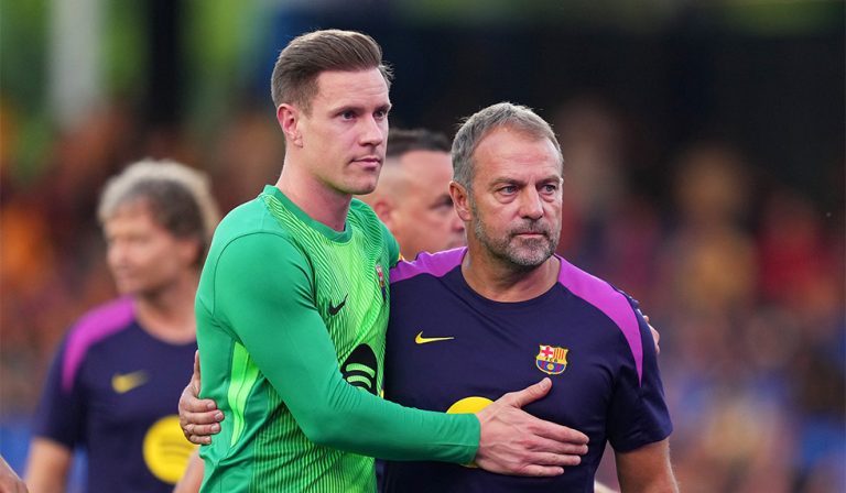 Marc André ter Stegen Hansi Flick FC Barcelona