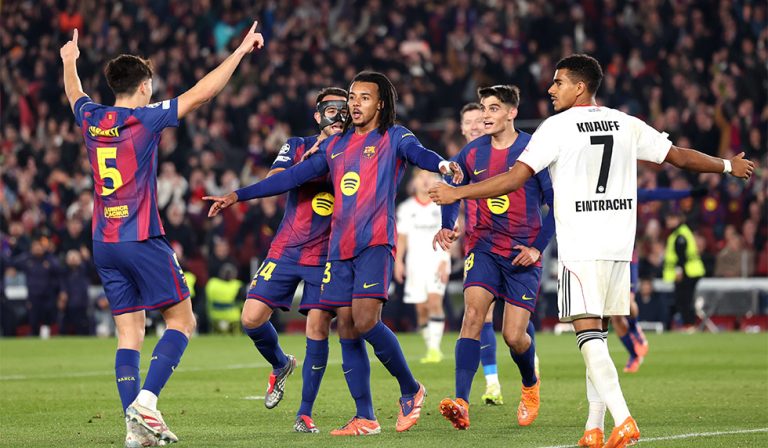 Doppelter Koundé gegen Frankfurt: Barça braucht vierte Aufholjagd in Folge