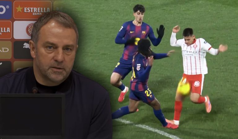 „Hat jeder gesehen“: Wieder Schiri-Ärger bei Barça – Flick verkündet Maßnahme